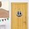 Restroom Door Sign Wooden Hanging Decor – Unisex Men & Women Bathroom Washroom Plaque, Rustic Farmhouse Indoor Business Toilet Door Hanger for Home, Office, Café & Public Washroom Wall Decor